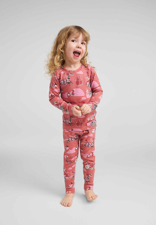 Moomin Trivsam - Toddler Merino Wool & Lyocell Base Layer Set | Reima Quality