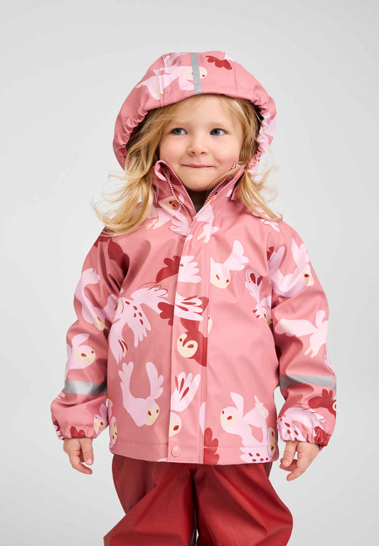 Koski - Fleece-Lined Rubber Rain Jacket | Reima Trusted