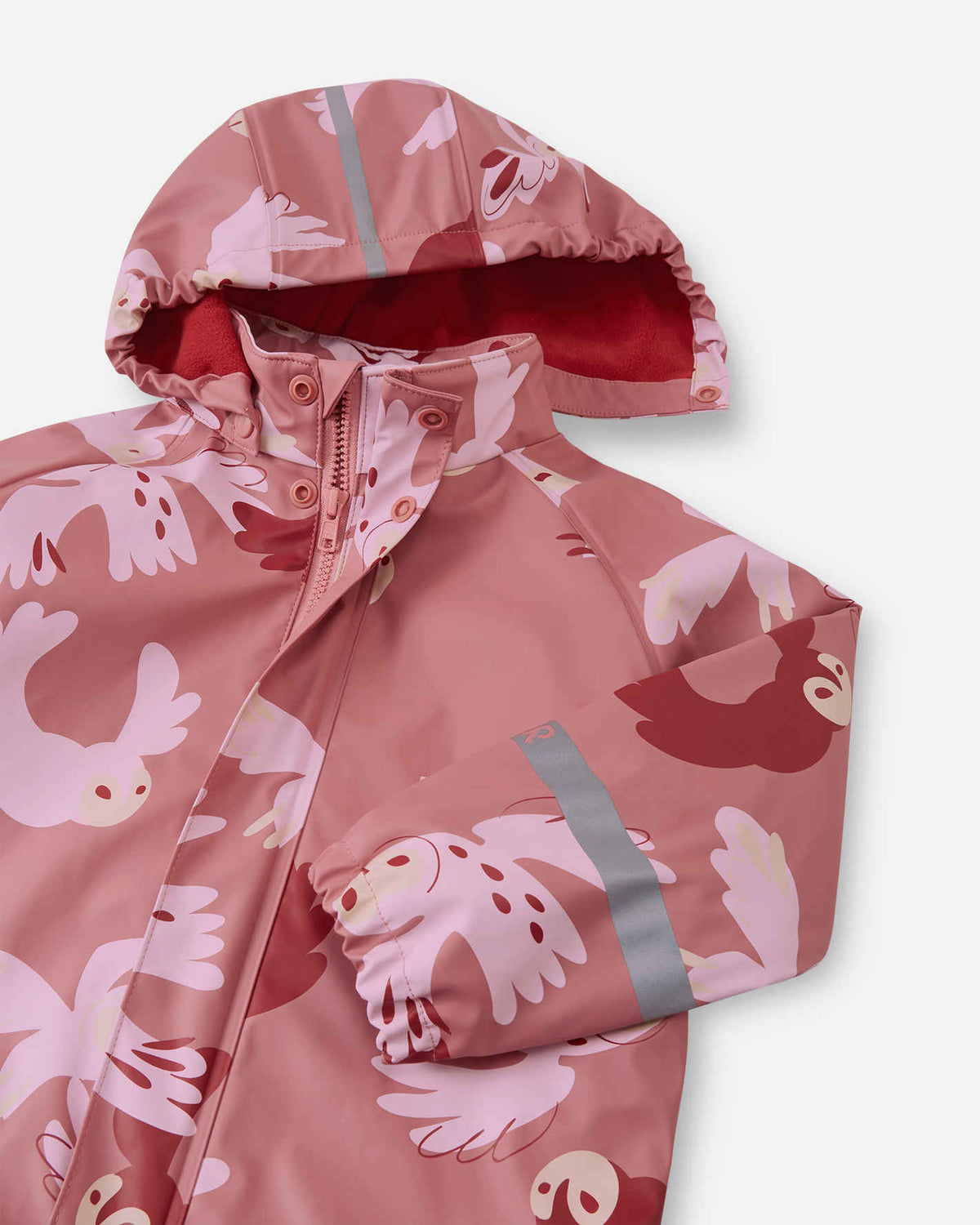 Koski - Fleece-Lined Rubber Rain Jacket | Reima Trusted
