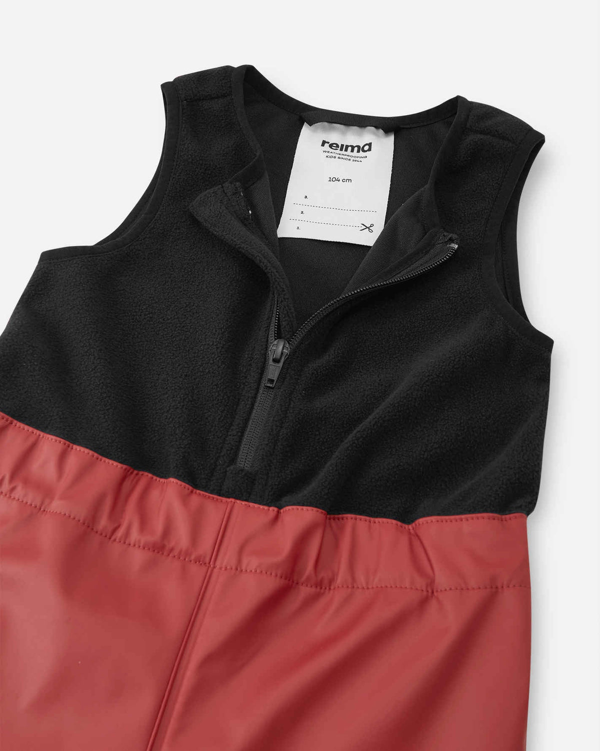 Loiske - Kids' Fleece Lined Rubber Rain Bib | Reima Essential