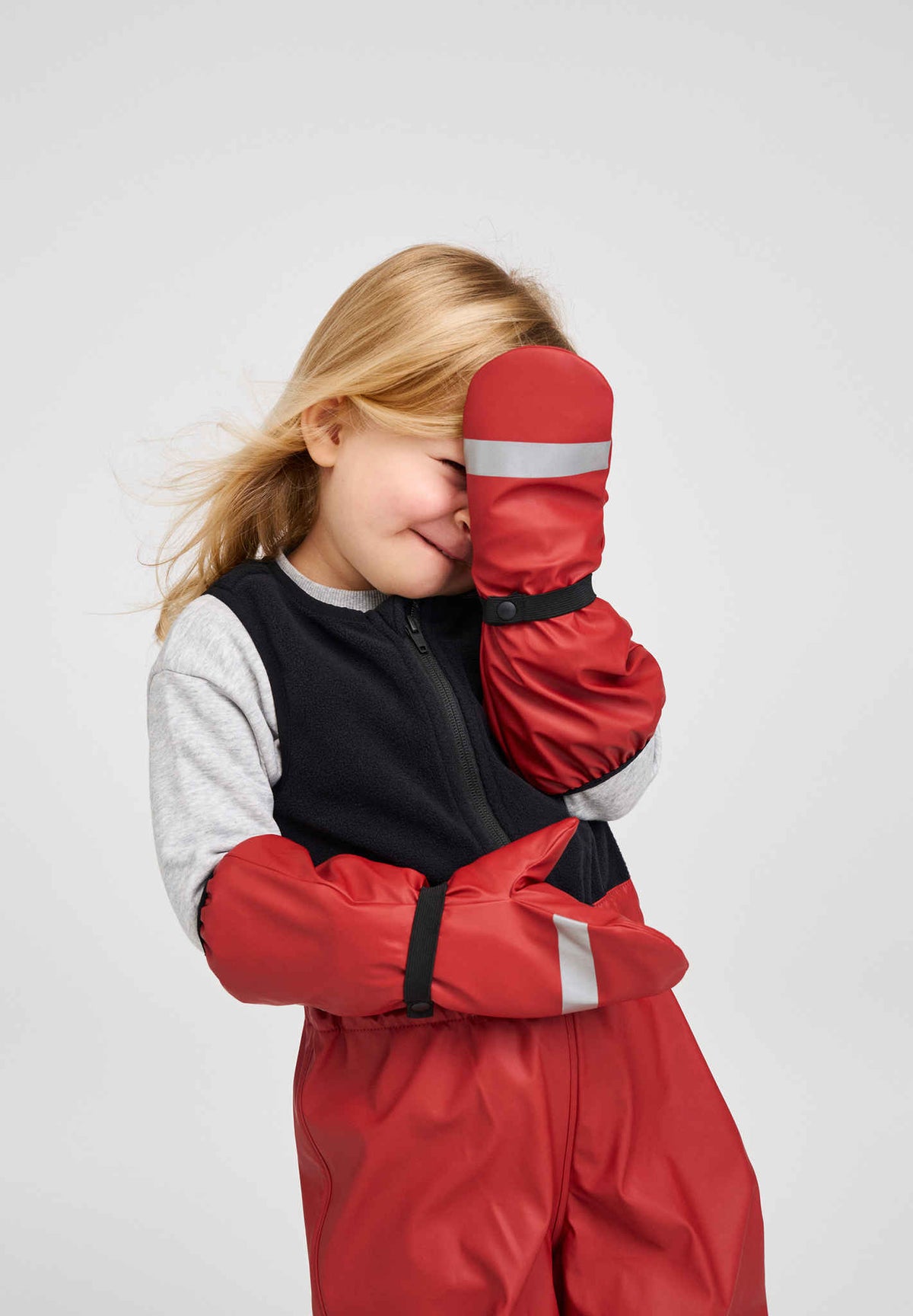 Loska - Kids' Fluffy Wool Lined Rain Mittens | Reima Essential