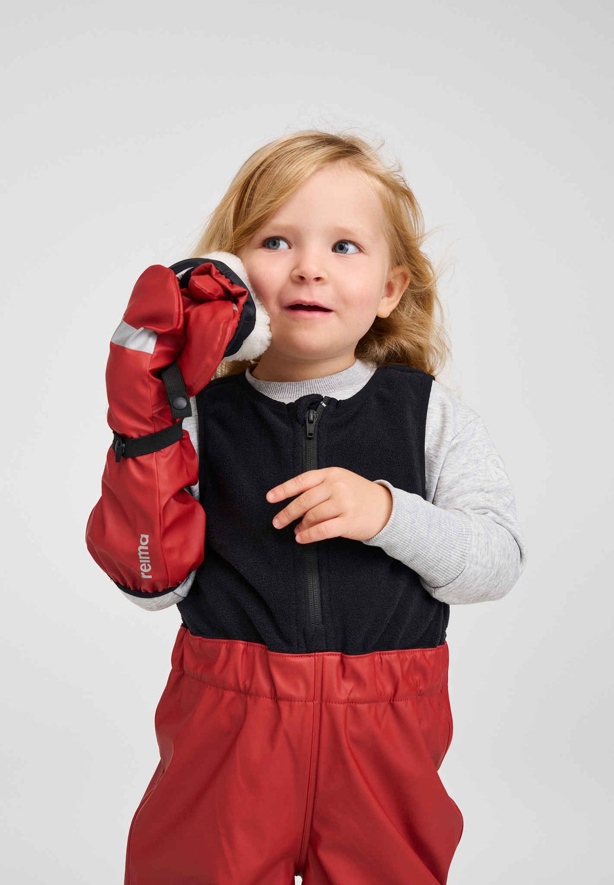 Loska - Kids' Fluffy Wool Lined Rain Mittens | Reima Essential